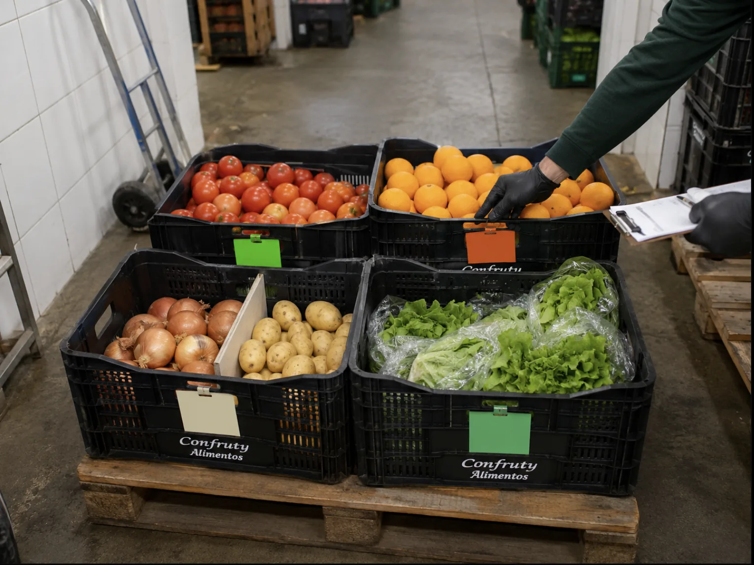 Recebimento de produtos Confruty